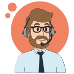 A Zest Helpdesk employee ready to give help and advice and answer all your questions at our UK based centre