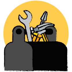 Repair tool bag used by appliance engineers for home appliance care, containing essential tools for maintenance and repairs