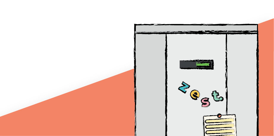 Image of a fridge freezer with fidge magnets on, showcasing one of the kitchen appliances we cover