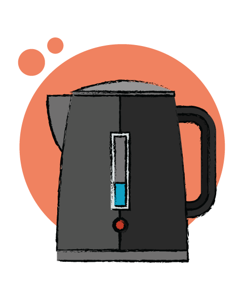 Kettle – a kitchen appliance often seen in everyday use, suitable for appliance cover