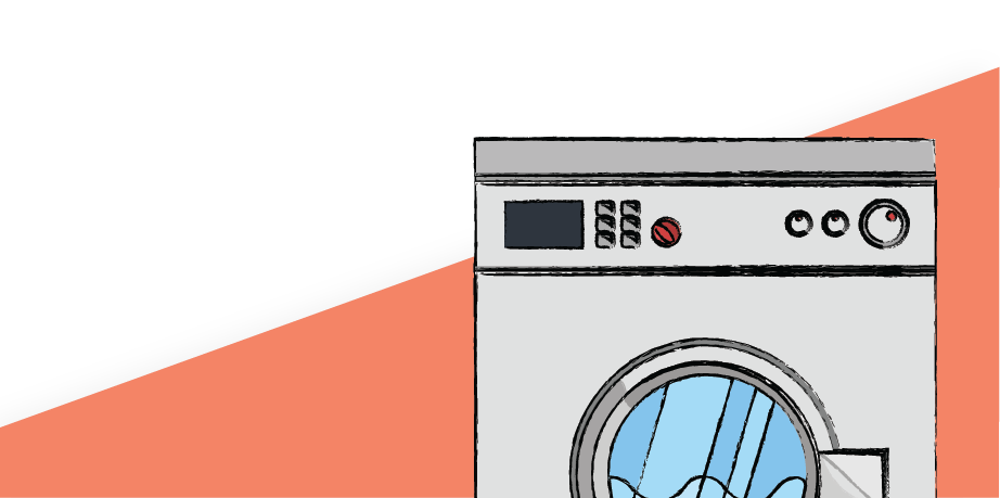 Washer dryer, used to illustrate home appliance cover